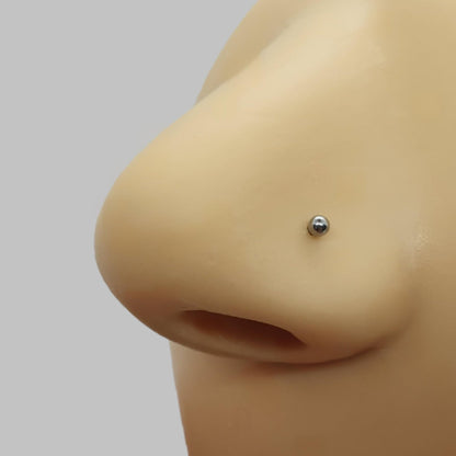 Nose screw stud with 2 mm ball ( surgical steel )