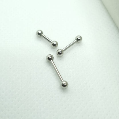 Barbell with 3mm steel ball ( 316L surgical steel )