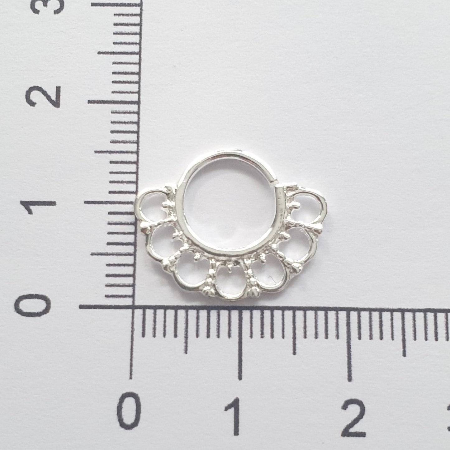 Continuous ring with antique design ( sterling silver )