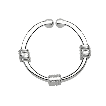 Fake Septum Piercing 3 wires ( sterling silver )