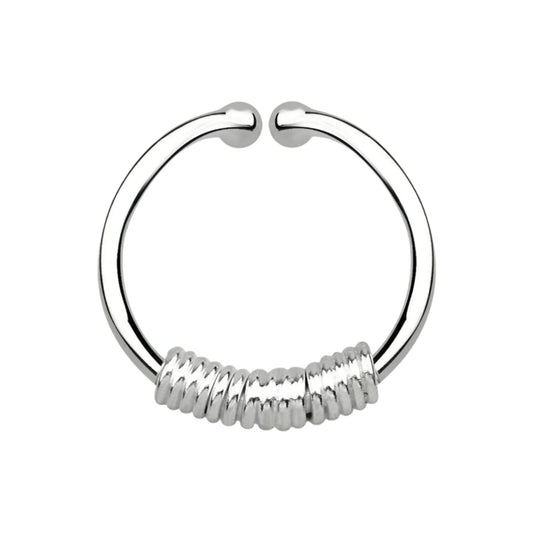 Fake Septum Piercing wire ( sterling silver )