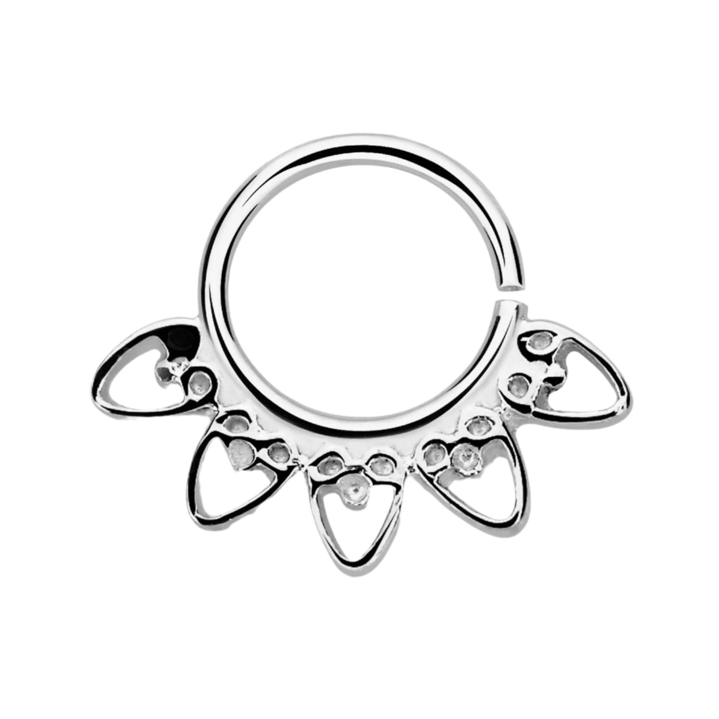 Continuous ring with antique design ( sterling silver )