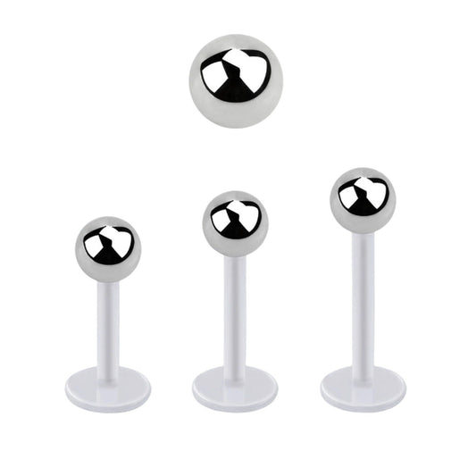 Labret with 3mm steel ball ( acrylic )