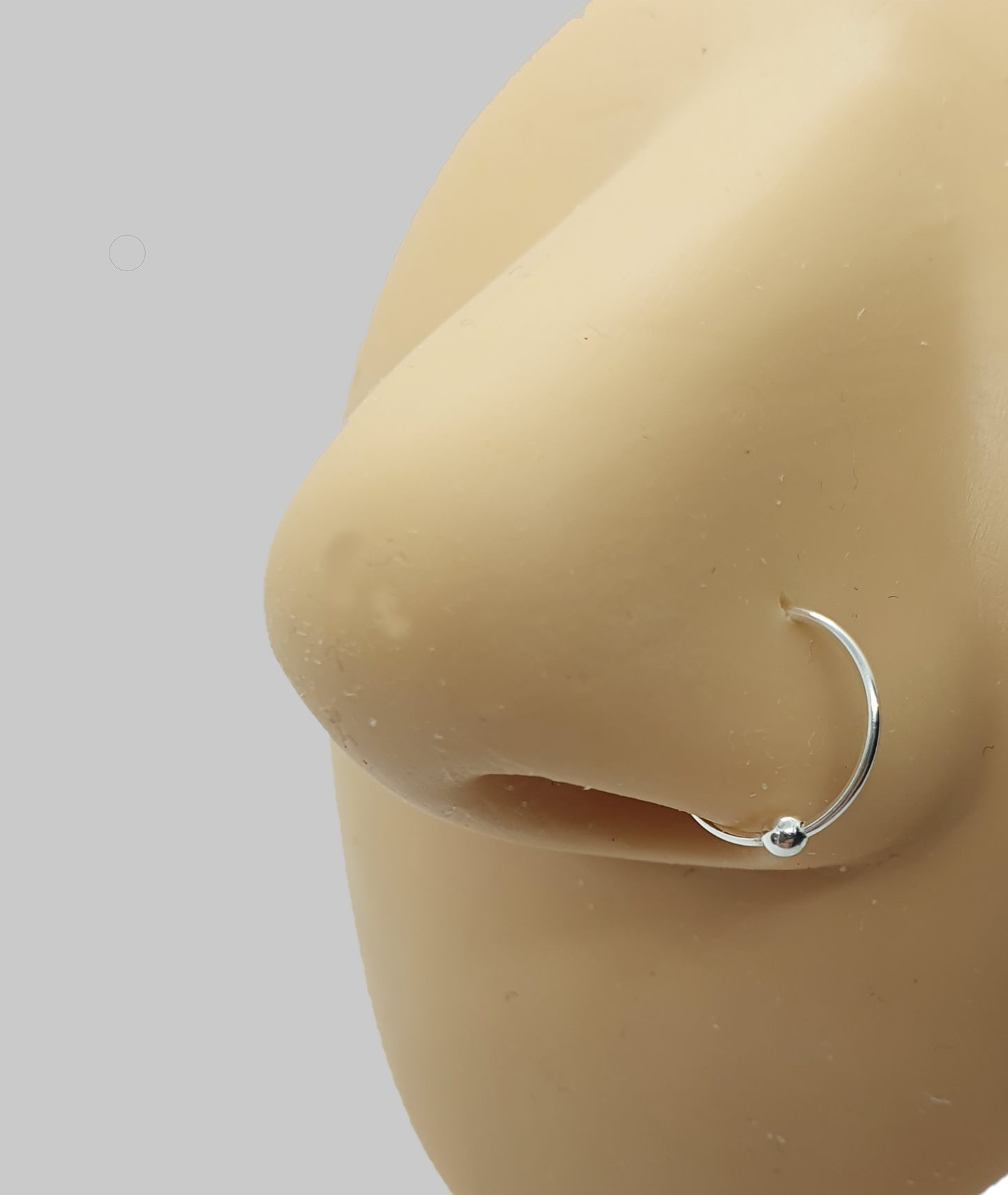 Continuous ring Ball fixed closure ( sterling silver )