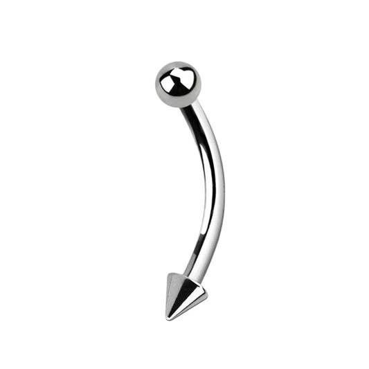 Banana barbell with cone and ball ( 316L surgical steel )