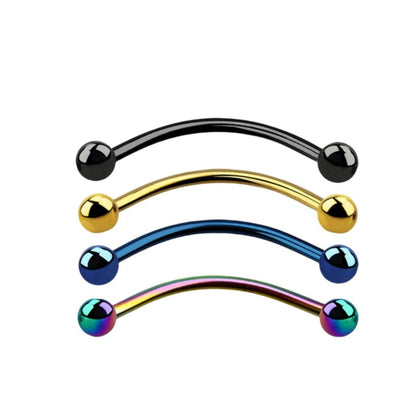 Banana barbell with 3mm balls ( 316L surgical steel )