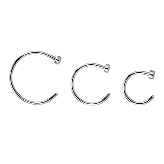 Open nose ring ( surgical steel )