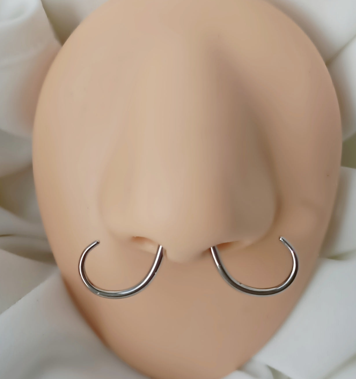 Septum mustache ( surgical steel )