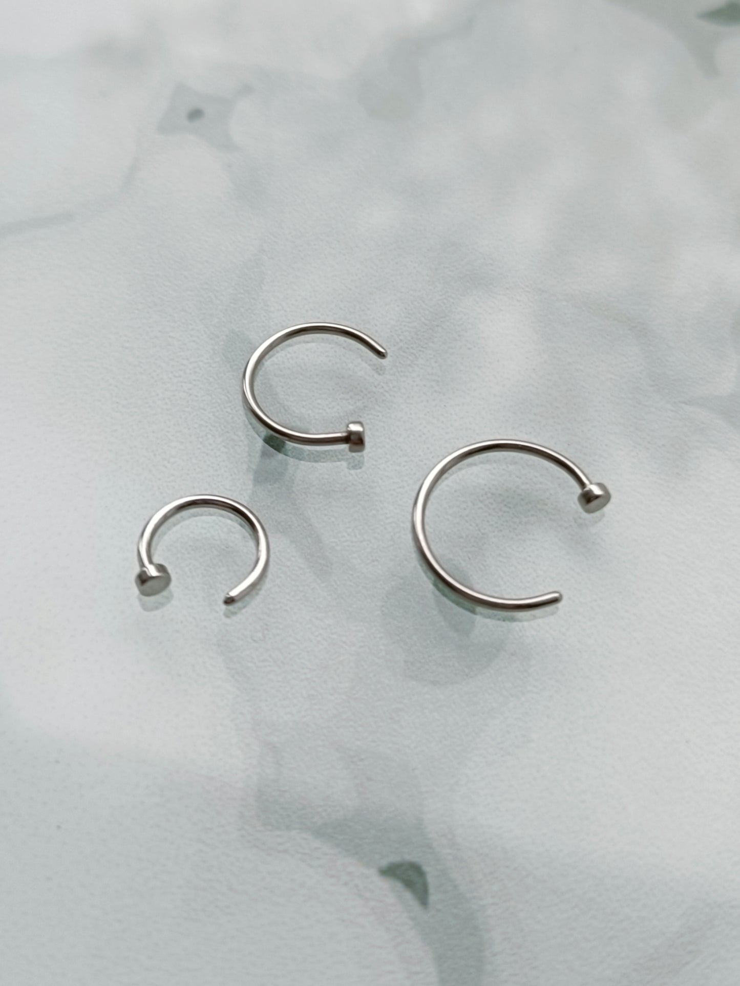 Open nose ring ( surgical steel )