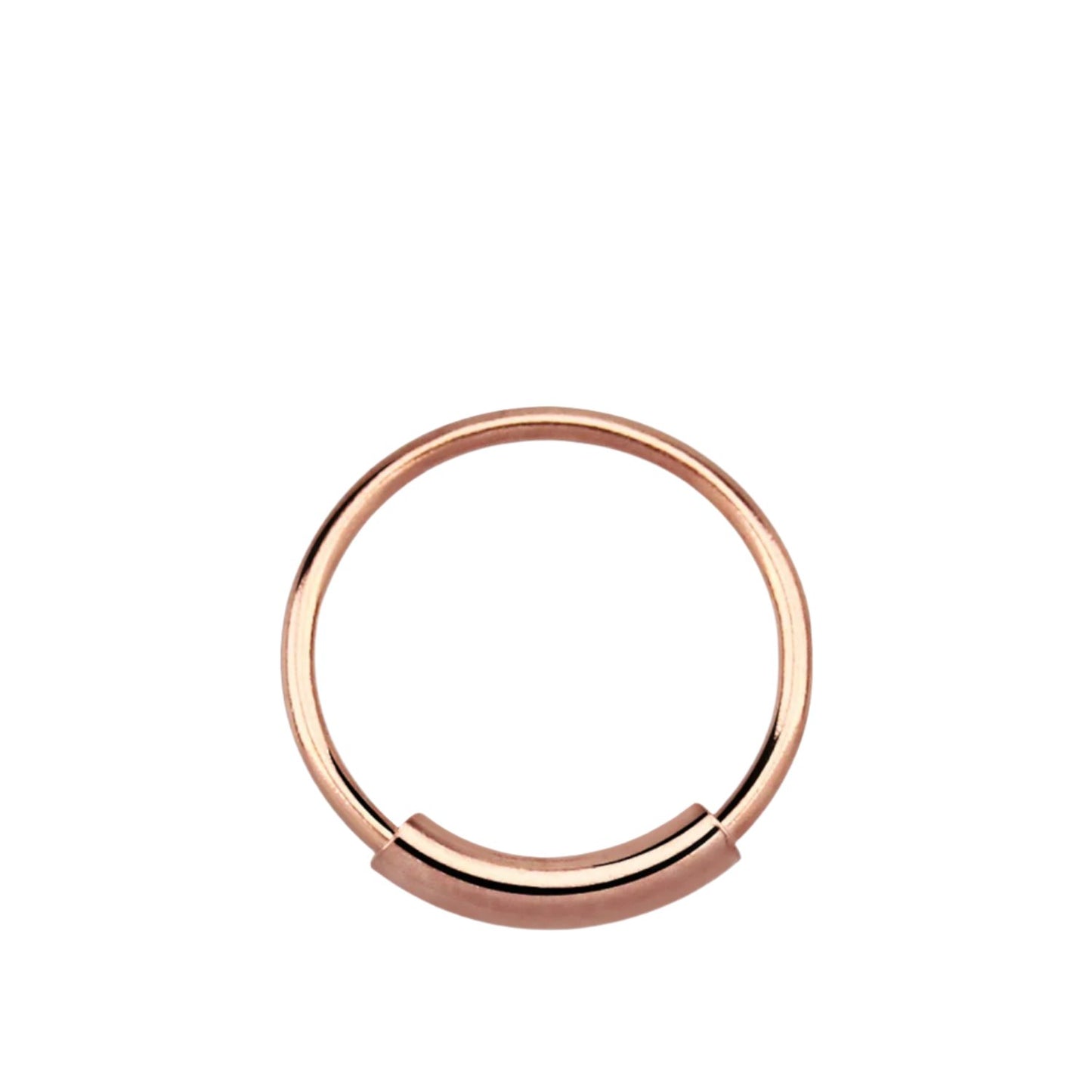 Continuous ring Bar fixed closure ( sterling silver )