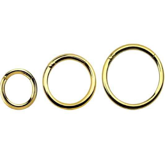 Piercing clicker hinged segment ring ( 316L surgical steel )