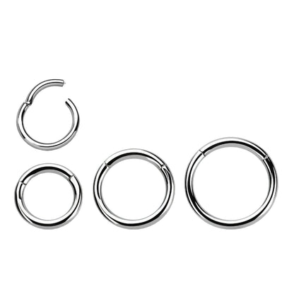 Piercing clicker hinged segment ring ( Titanium )