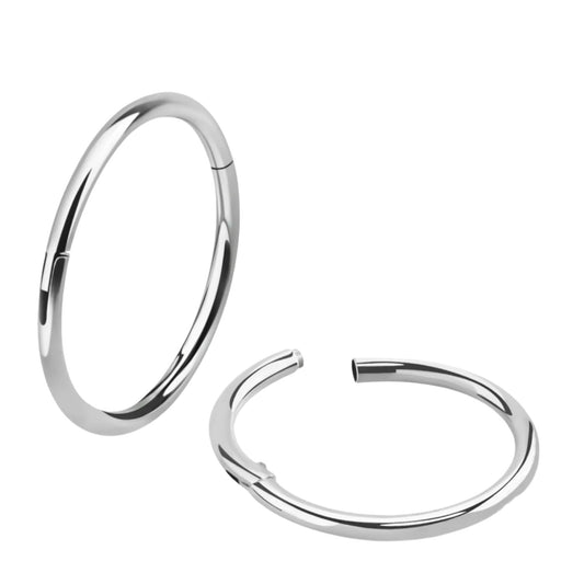 Piercing clicker hinged segment ring ( Titanium )